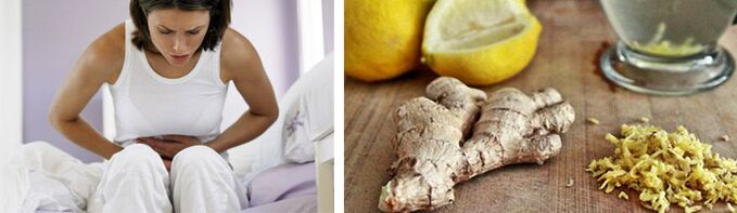 Maux de ventre dus aux parasites et gingembre au citron pour les éliminer