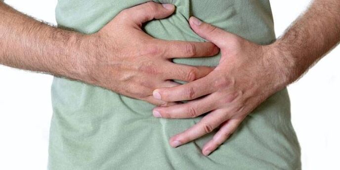 Douleur abdominale due aux vers